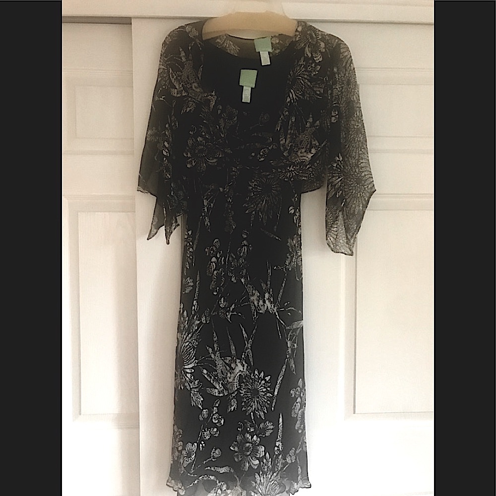 Silk dress with jacket